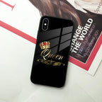 Cute Queen With Crown Glass Case for iPhone - ShopOnCliQ