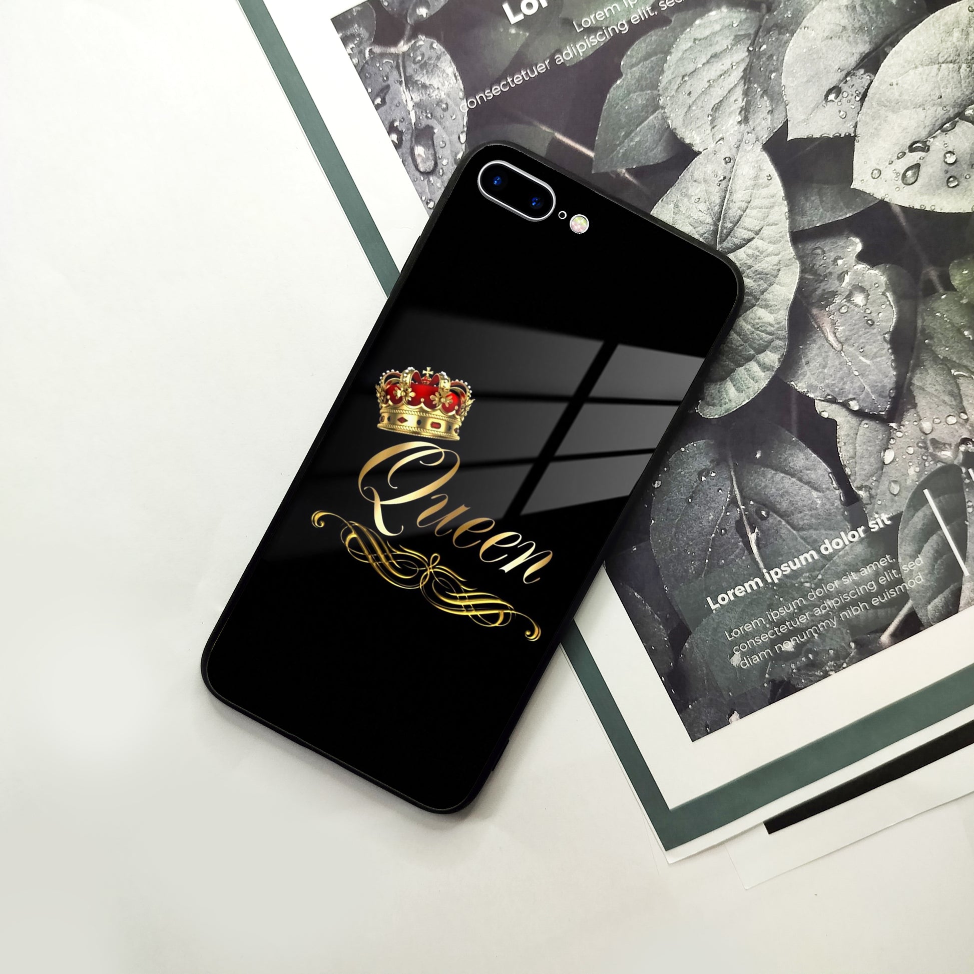 Cute Queen With Crown Glass Case for iPhone ShopOnCliQ