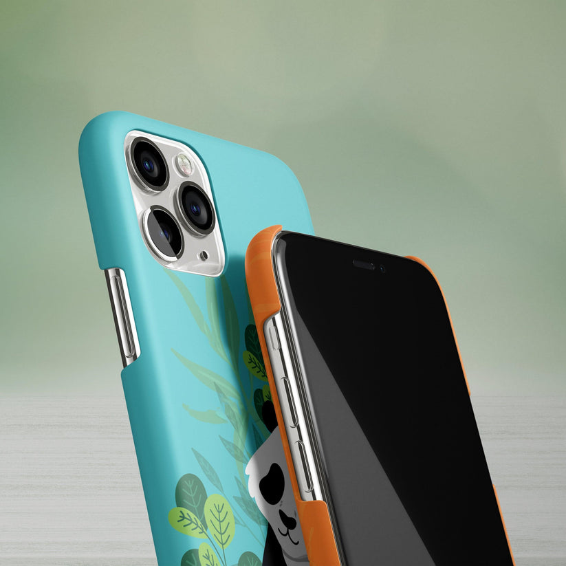 Cute Wild Panda Hard Matte Phone Case Cover For iPhone