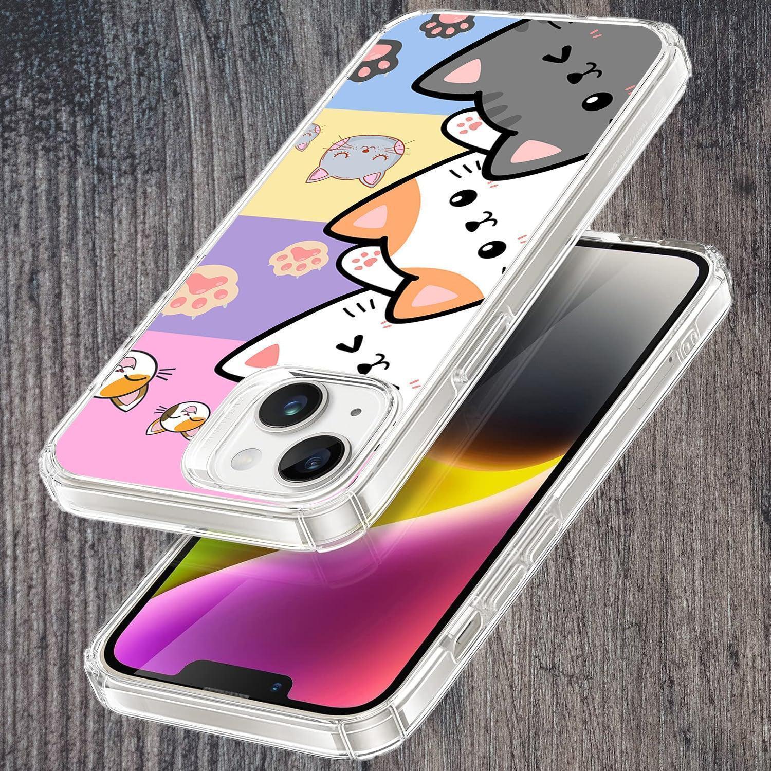 Cute Cat Transparent Silicon Case For iPhone - ShopOnCliQ