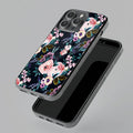 Cute Floral Glass Case Cover For Samsung Galaxy S24 Fe 5G