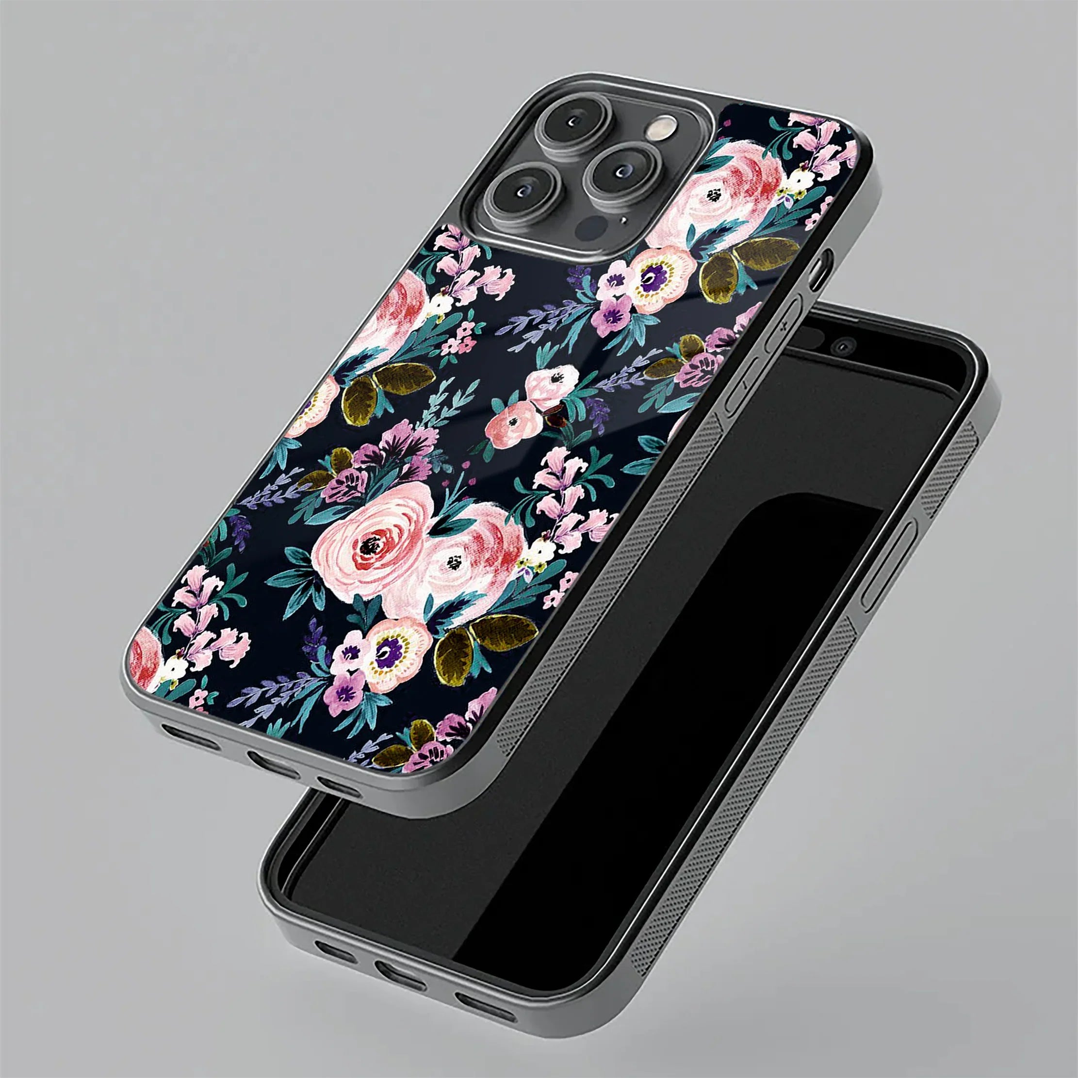 Cute Floral Glass Case Cover For Samsung - ShopOnCliQ