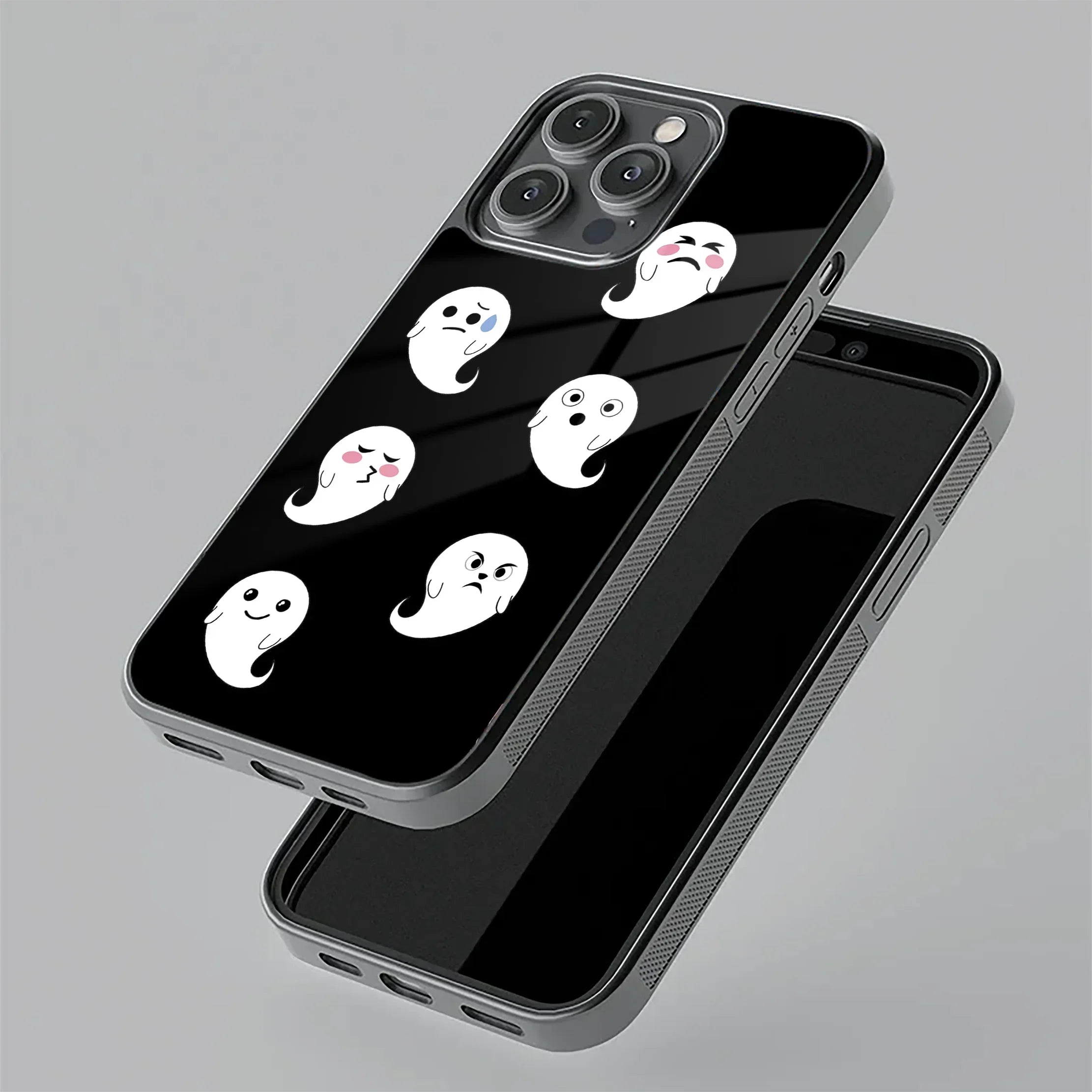 Cute Ghost Glass Case Cover For iPhone - ShopOnCliQ