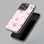 Cute Kitty Bliss Glass Case Cover For iPhone - ShopOnCliQ