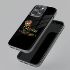 Cute Queen With Crown Glass Case for iPhone - ShopOnCliQ