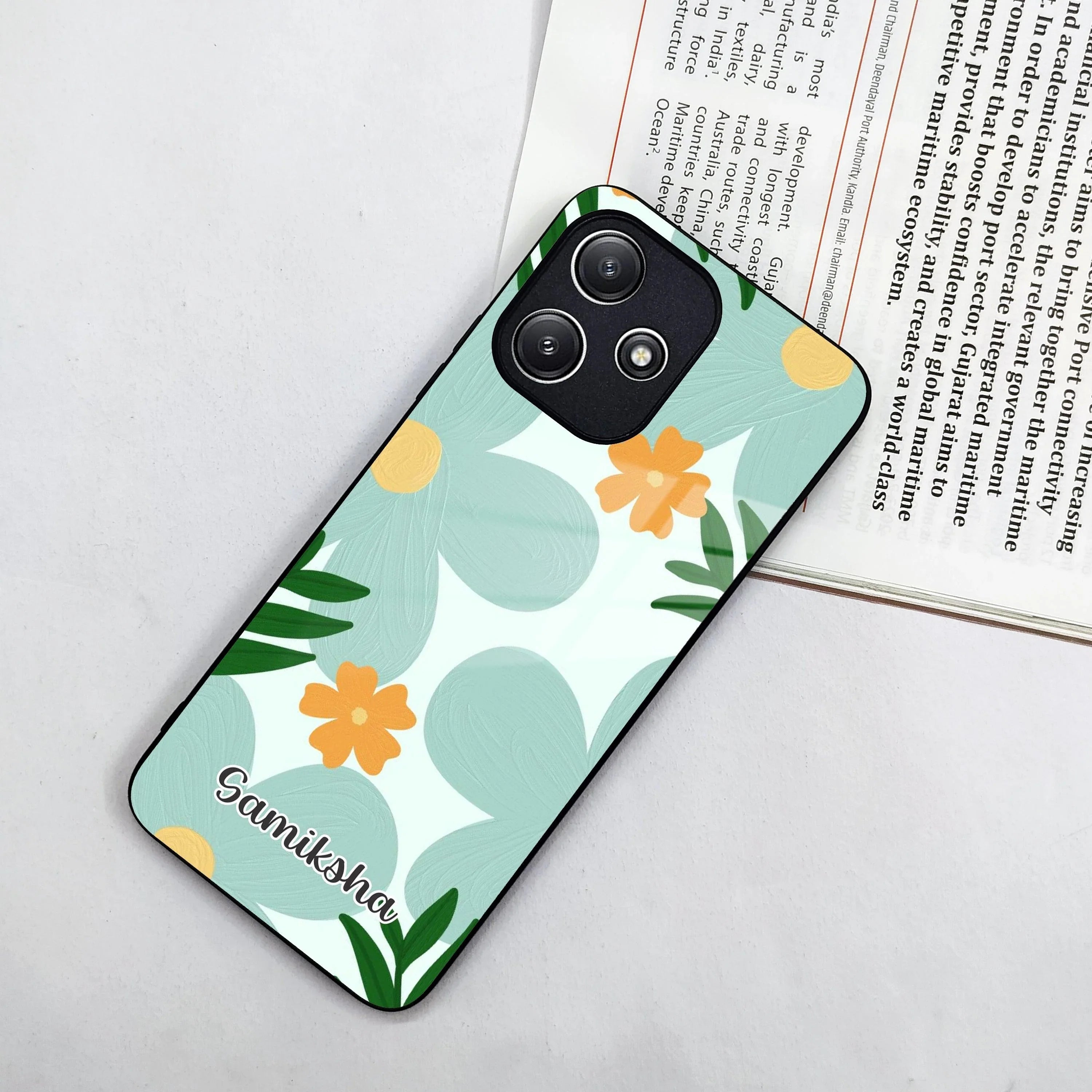 Daisy Dreams Customized Glass Case Cover For Poco - ShopOnCliQ