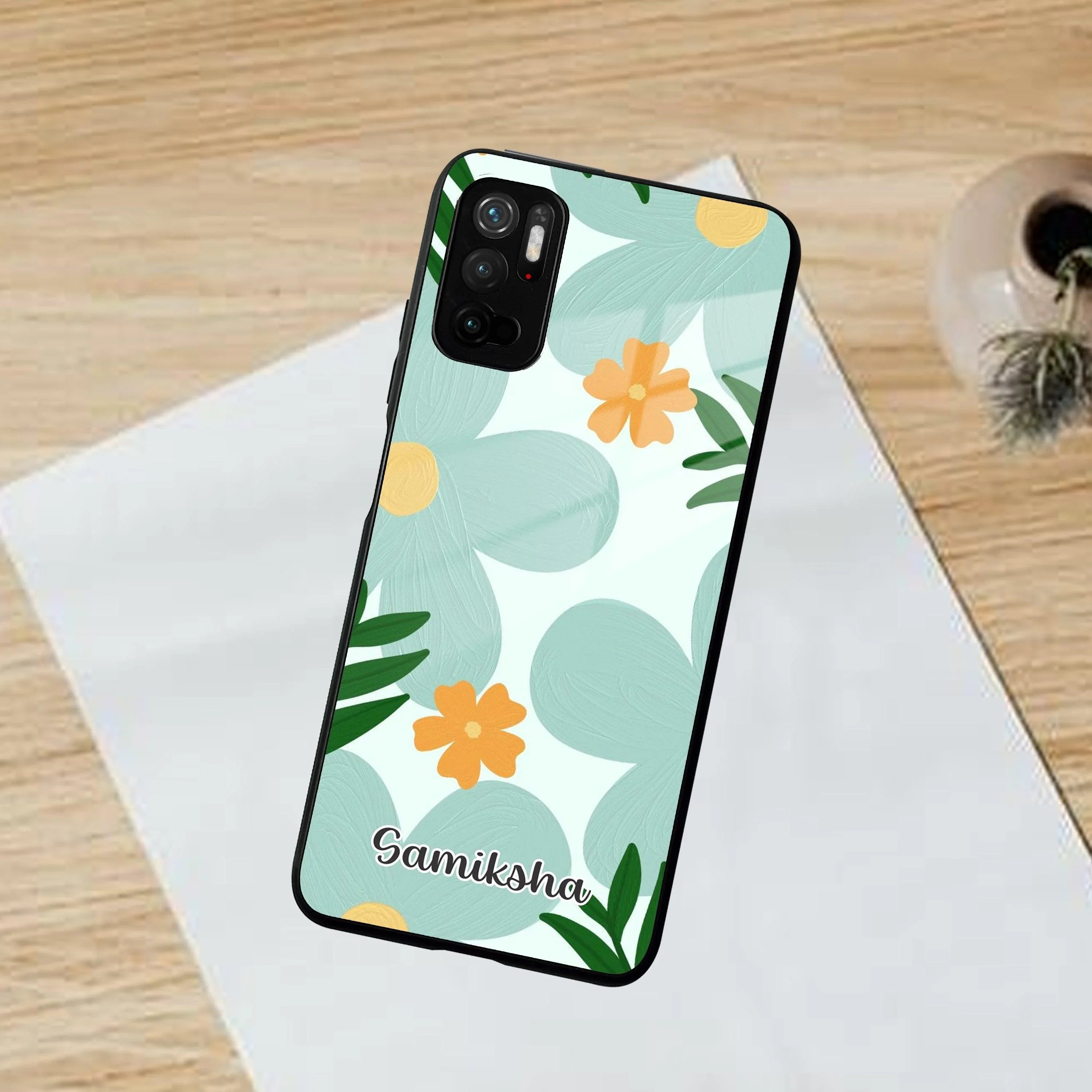 Daisy Dreams Customized Glass Case Cover For Poco - ShopOnCliQ
