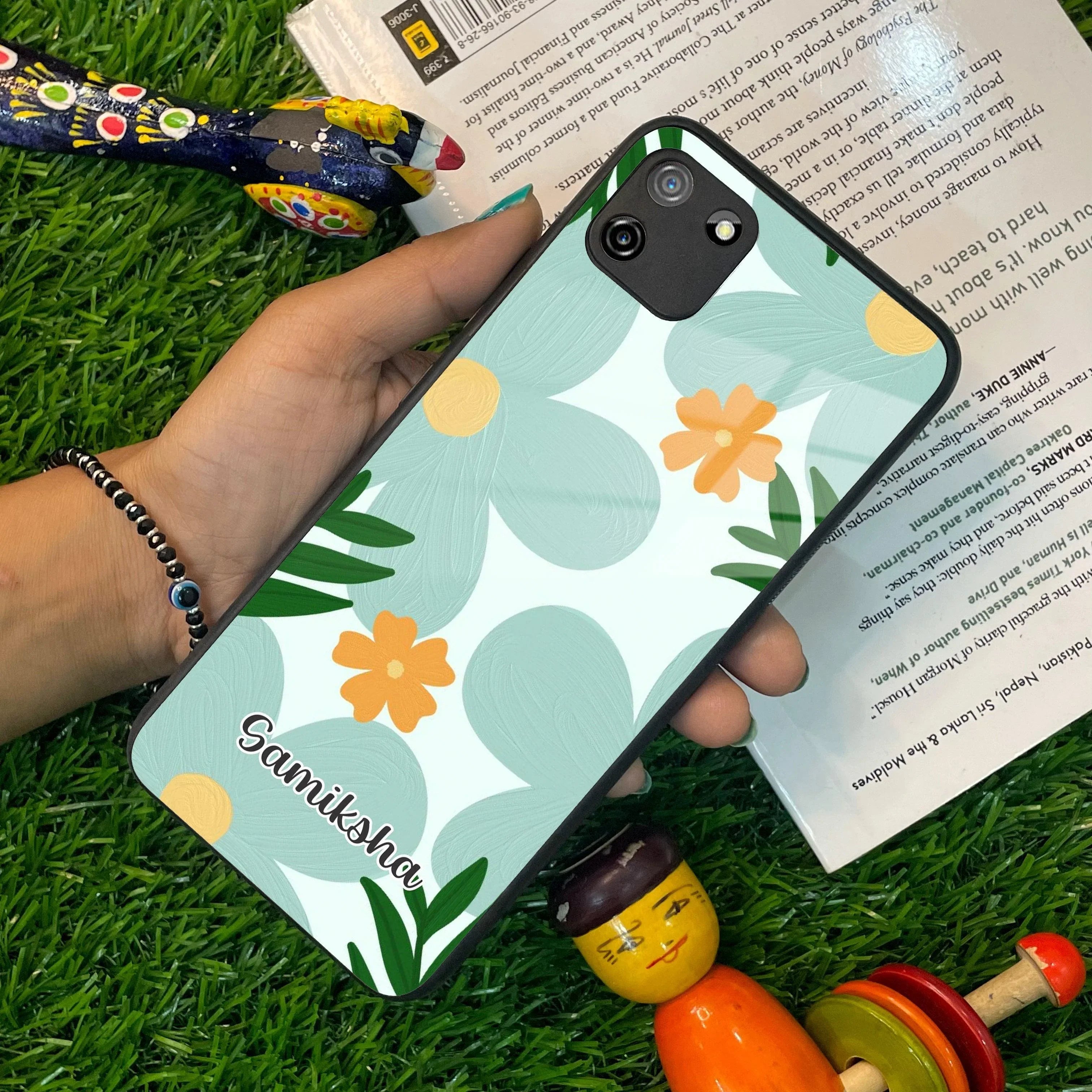 Daisy Dreams Customized Glass Case Cover For Realme/Narzo - ShopOnCliQ