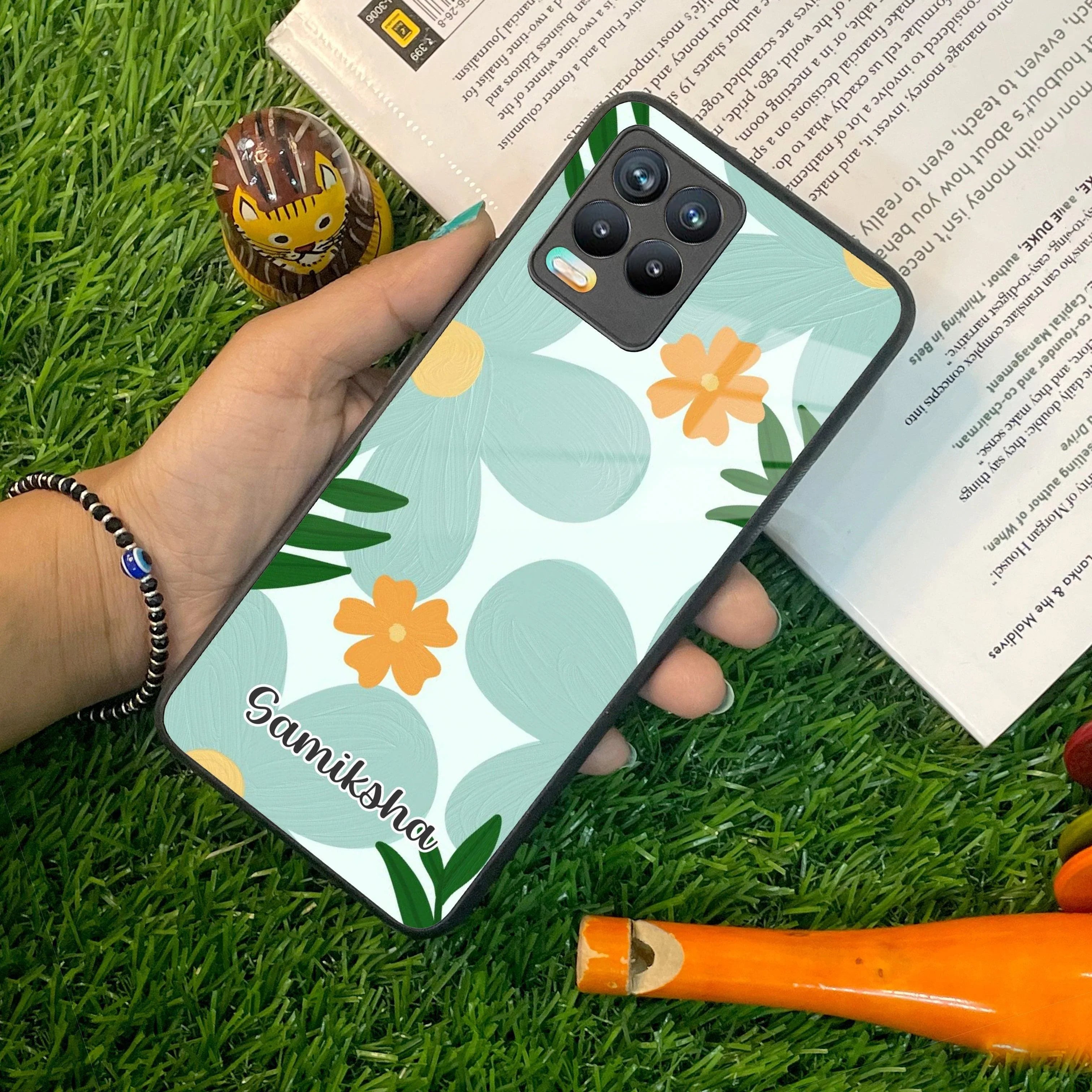 Daisy Dreams Customized Glass Case Cover For Realme/Narzo - ShopOnCliQ