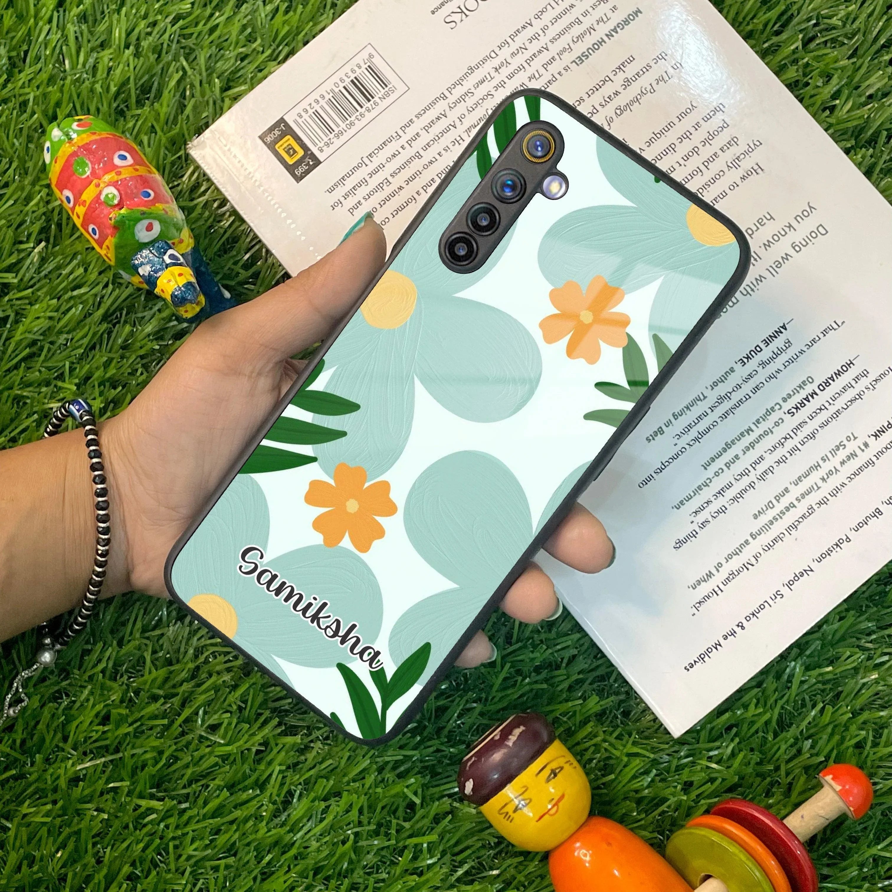 Daisy Dreams Customized Glass Case Cover For Realme/Narzo - ShopOnCliQ