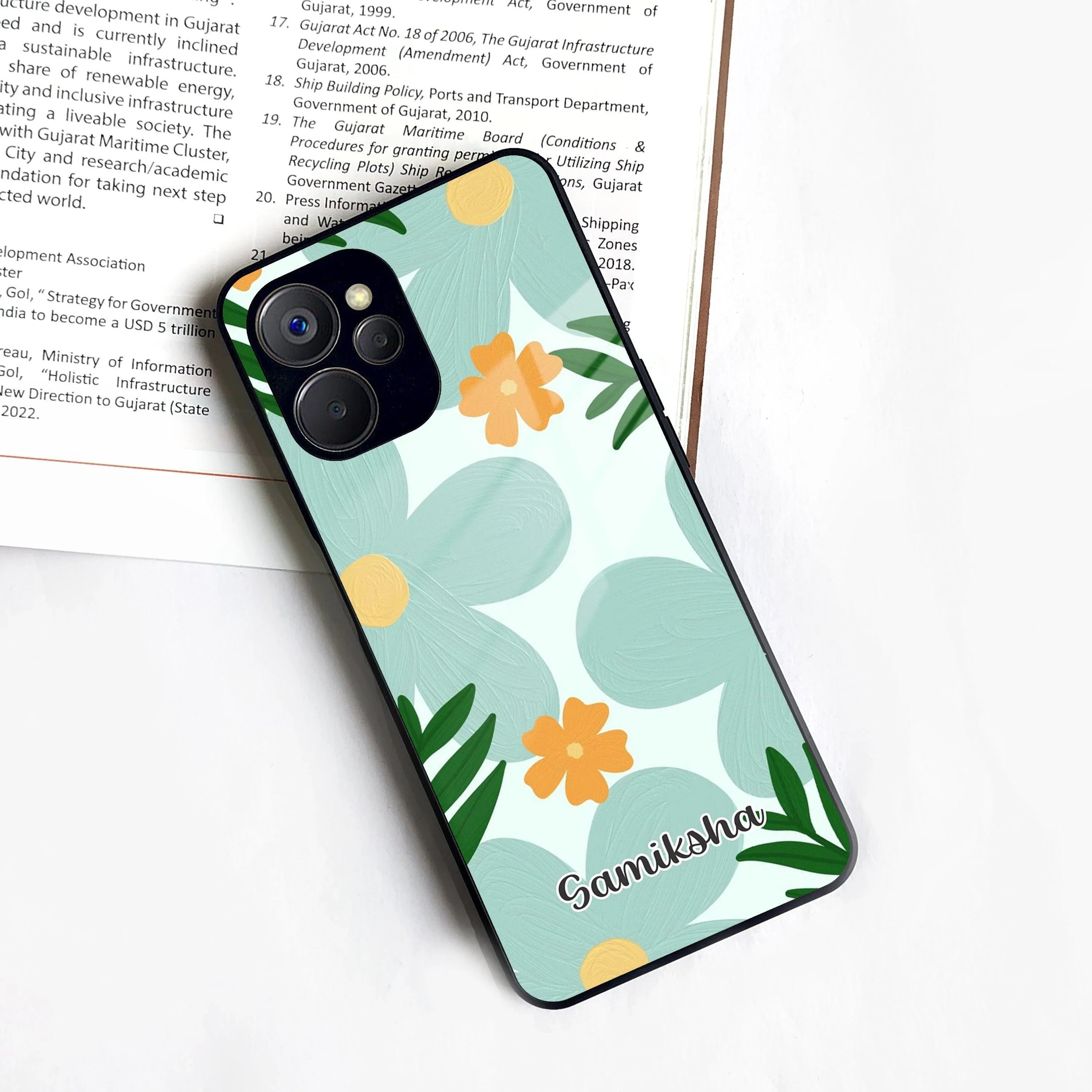 Daisy Dreams Customized Glass Case Cover For Realme/Narzo - ShopOnCliQ