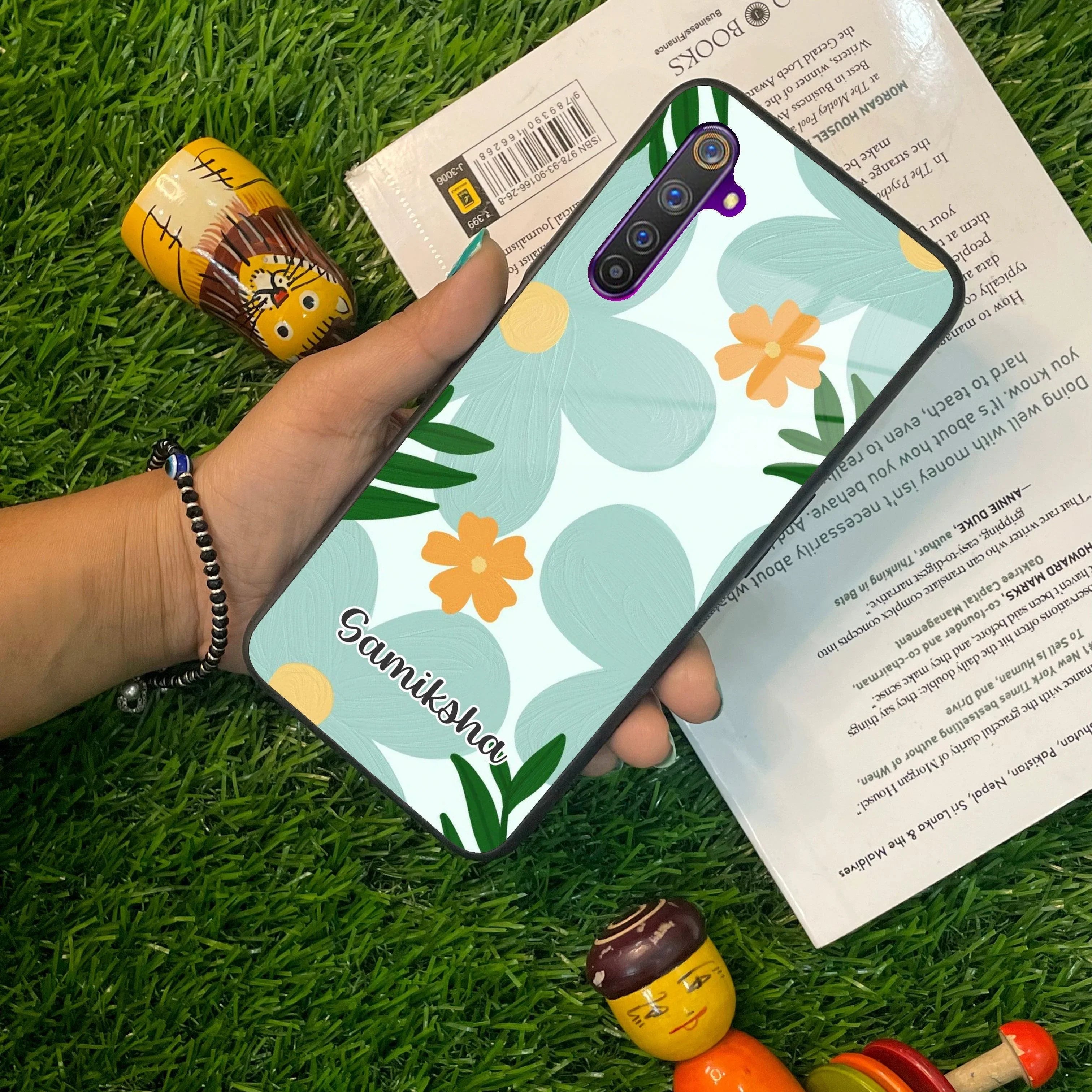 Daisy Dreams Customized Glass Case Cover For Realme/Narzo - ShopOnCliQ