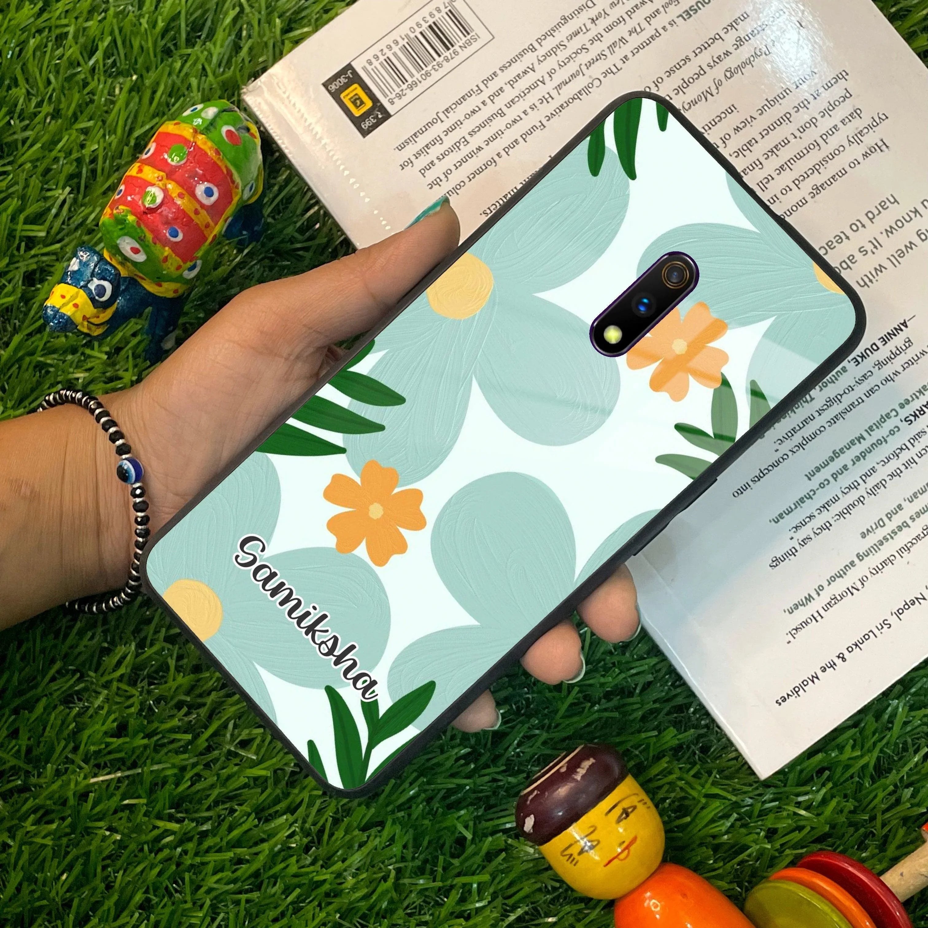 Daisy Dreams Customized Glass Case Cover For Realme/Narzo - ShopOnCliQ