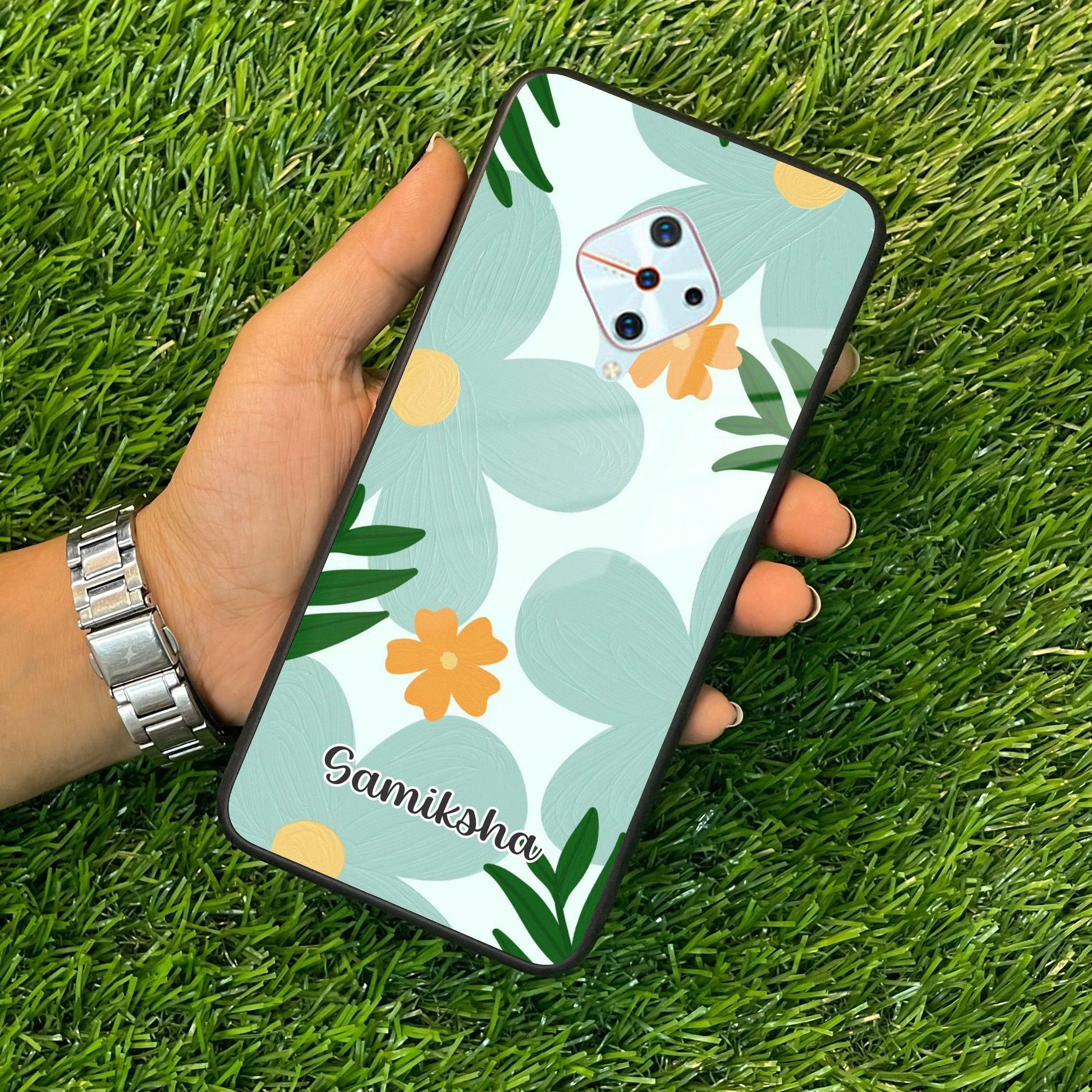 Daisy Dreams Customized Glass Case Cover For Vivo - ShopOnCliQ