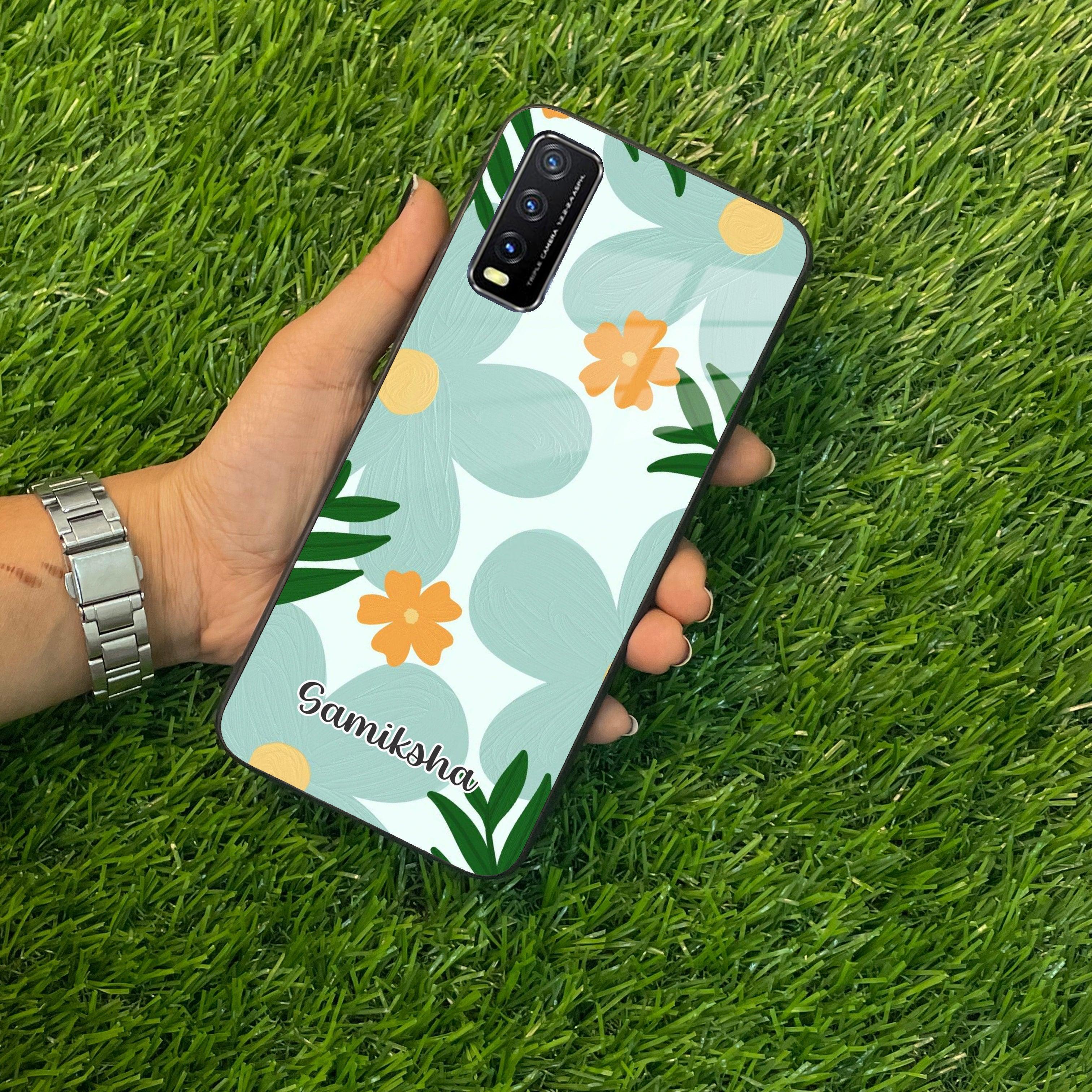 Daisy Dreams Customized Glass Case Cover For Vivo - ShopOnCliQ