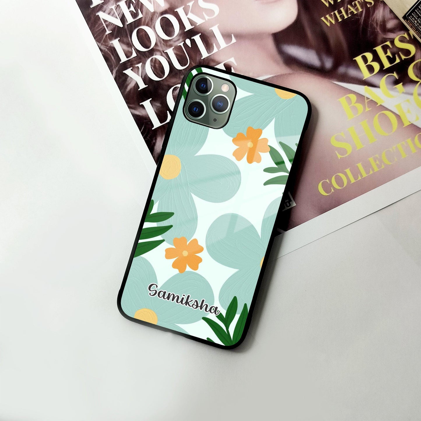 Daisy Dreams Customized Glass Case Cover For iPhone - ShopOnCliQ