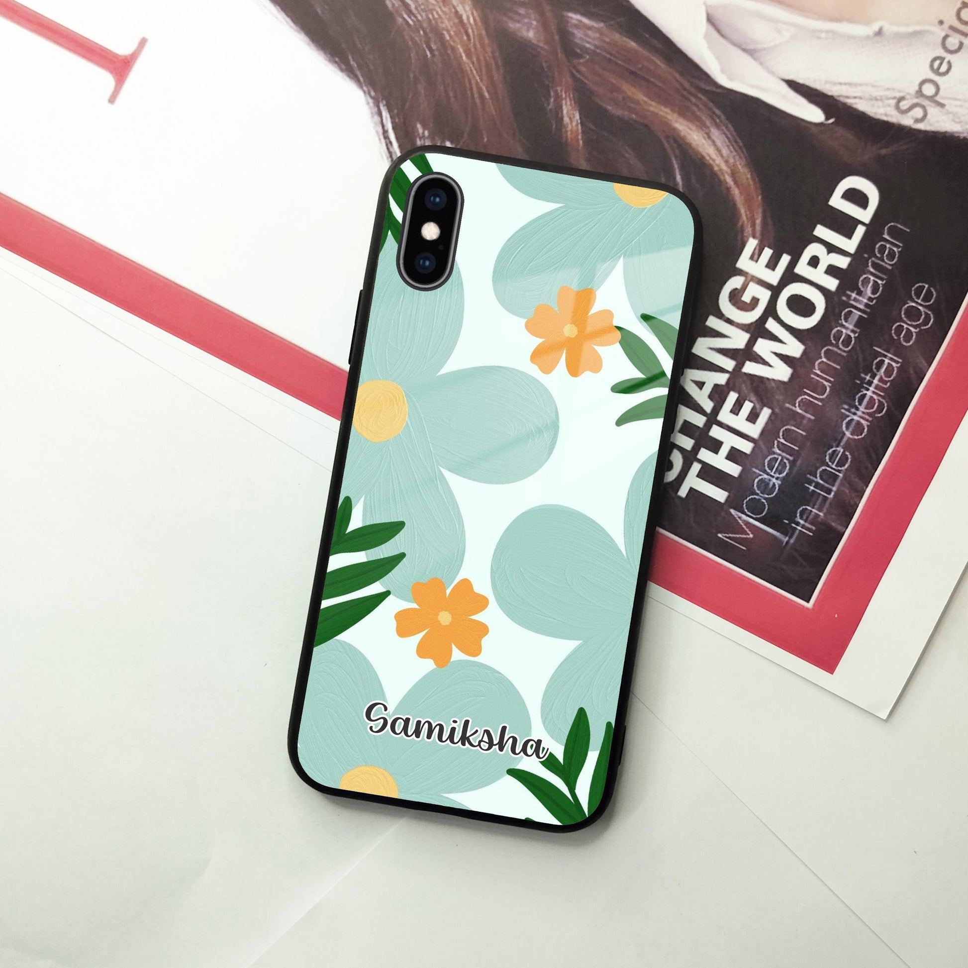 Daisy Dreams Customized Glass Case Cover For iPhone - ShopOnCliQ