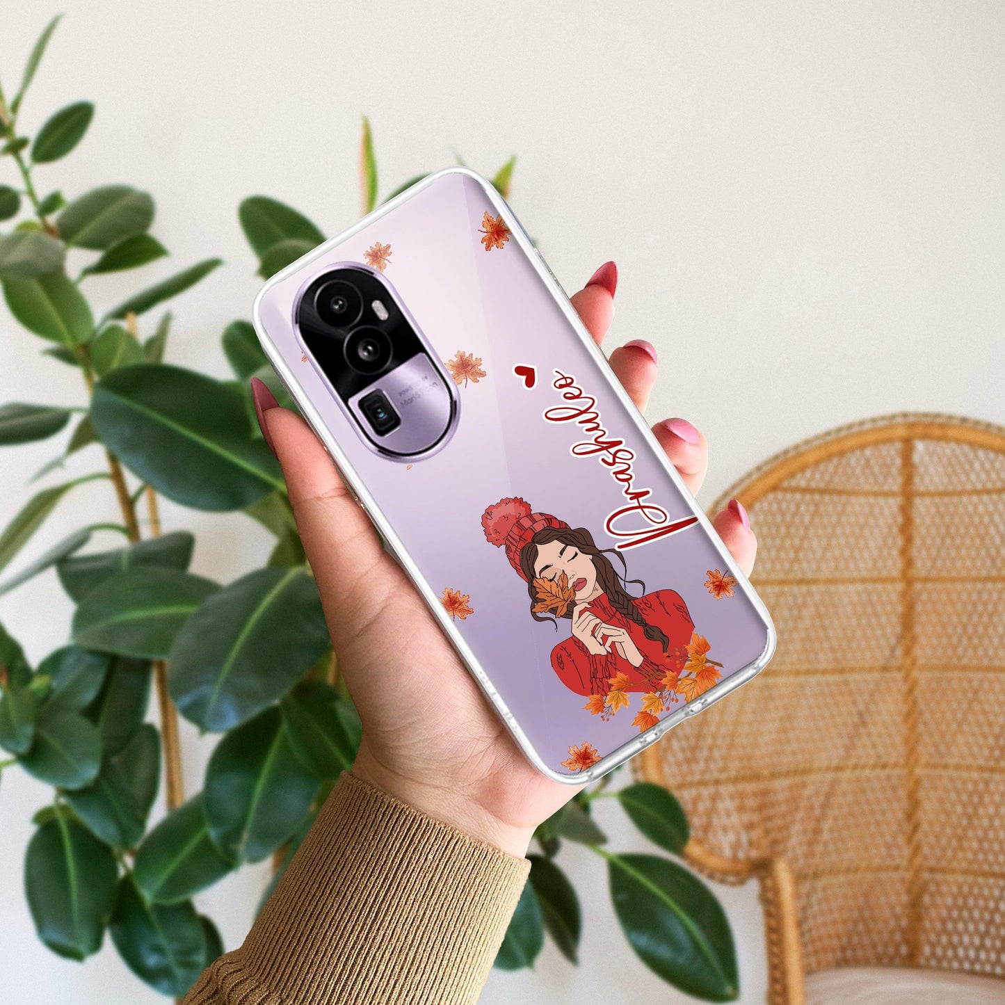 Daisy Flower Customize Transparent Silicon Case For Oppo
