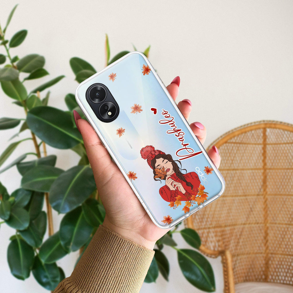 Daisy Flower Customize Anti Yellow Case For Oppo A18 4G