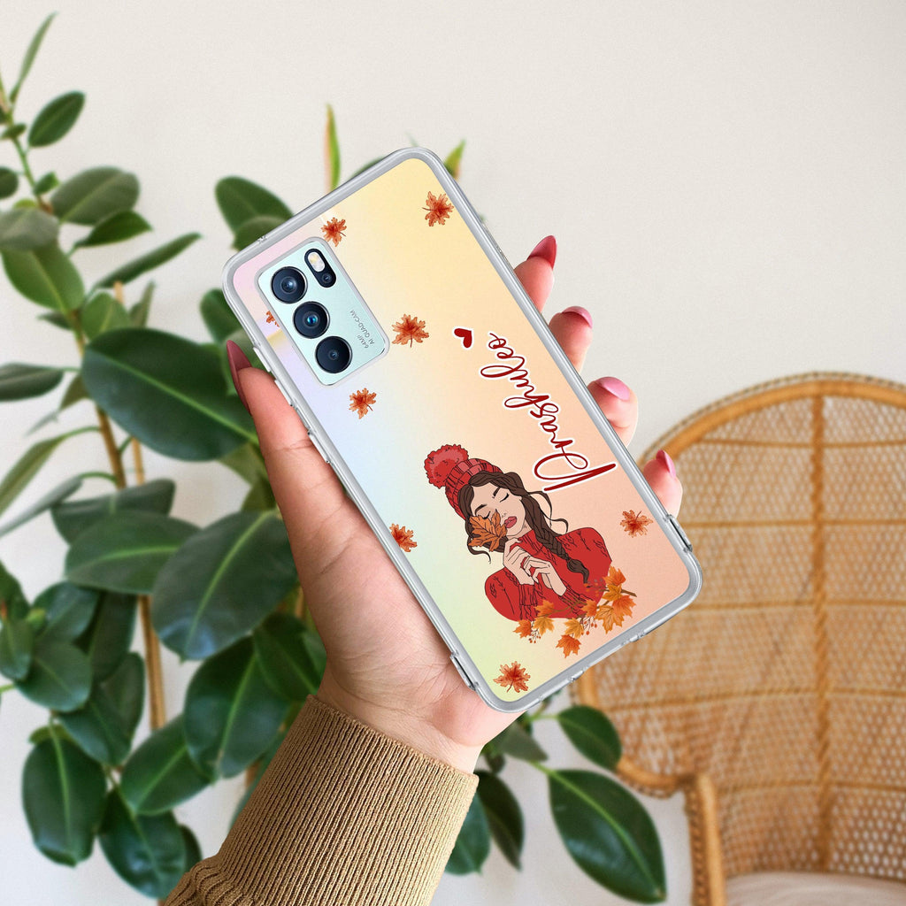 Daisy Flower Customize Anti Yellow Case For Oppo Reno 6 Pro 5G