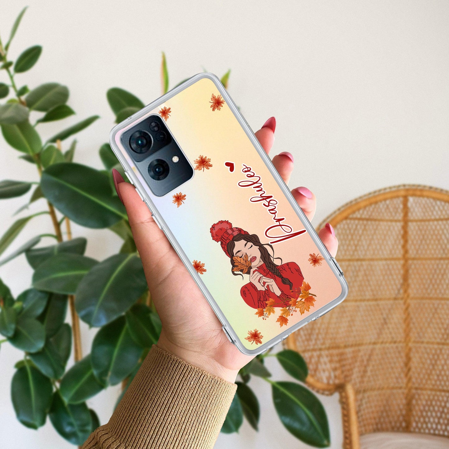 Daisy Flower Customize Transparent Silicon Case For Oppo