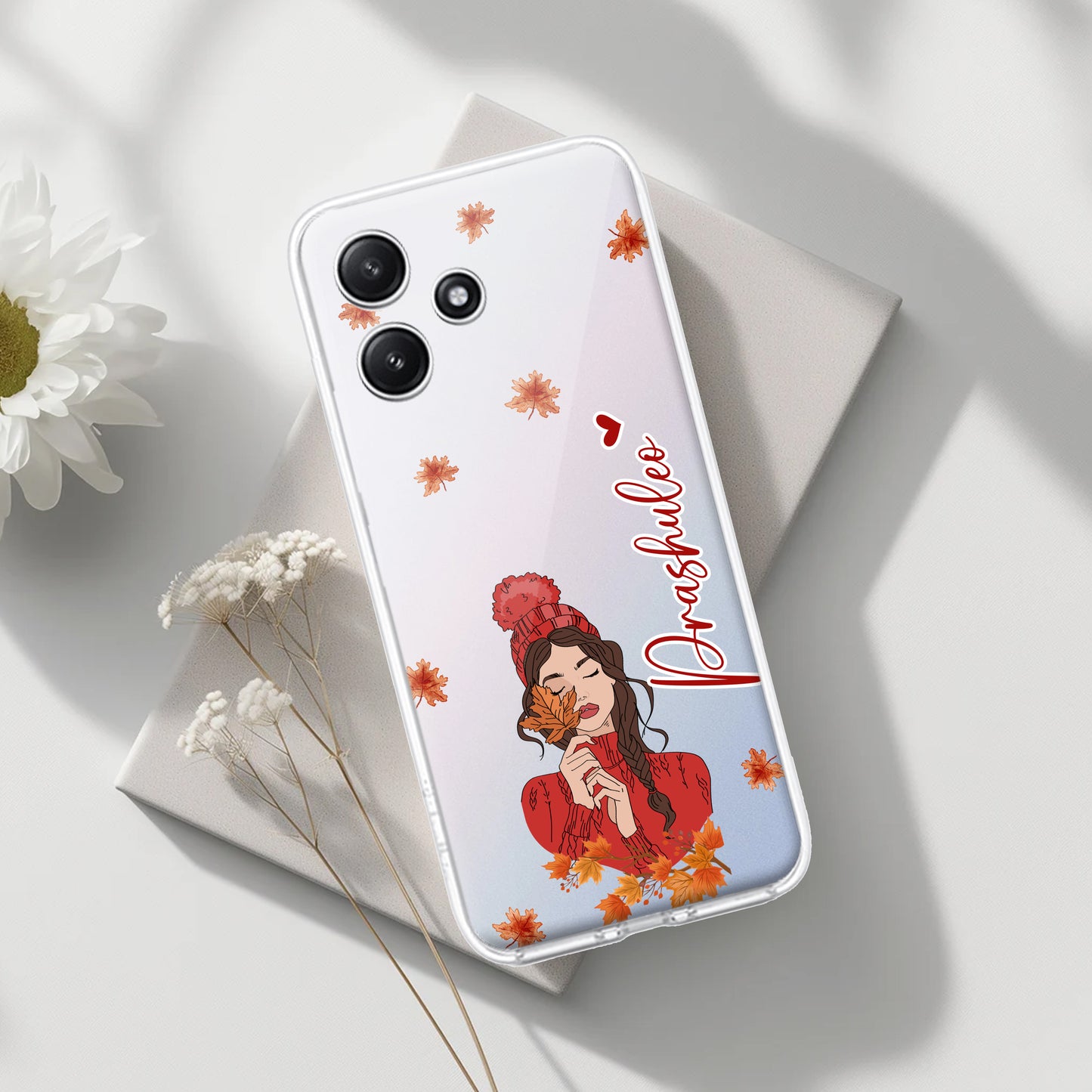 Daisy Flower Customize Transparent Silicon Case For Poco - ShopOnCliQ