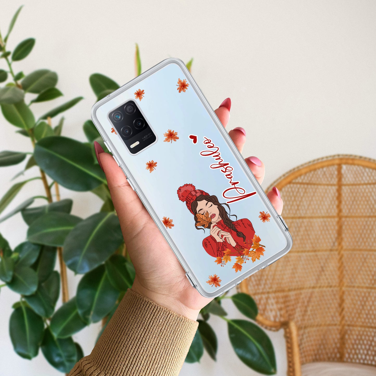 Daisy Flower Customize Transparent Silicon Case For Realme/Narzo ShopOnCliQ