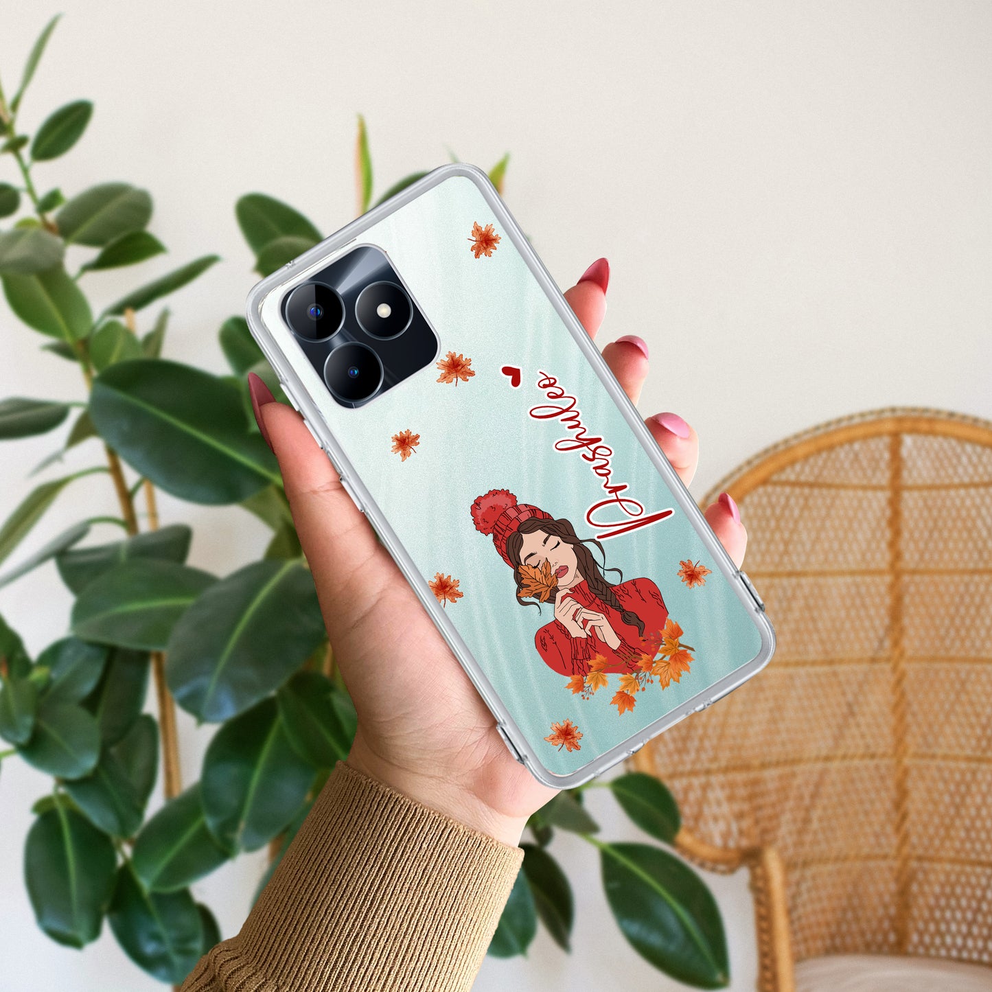 Daisy Flower Customize Transparent Silicon Case For Realme/Narzo - ShopOnCliQ