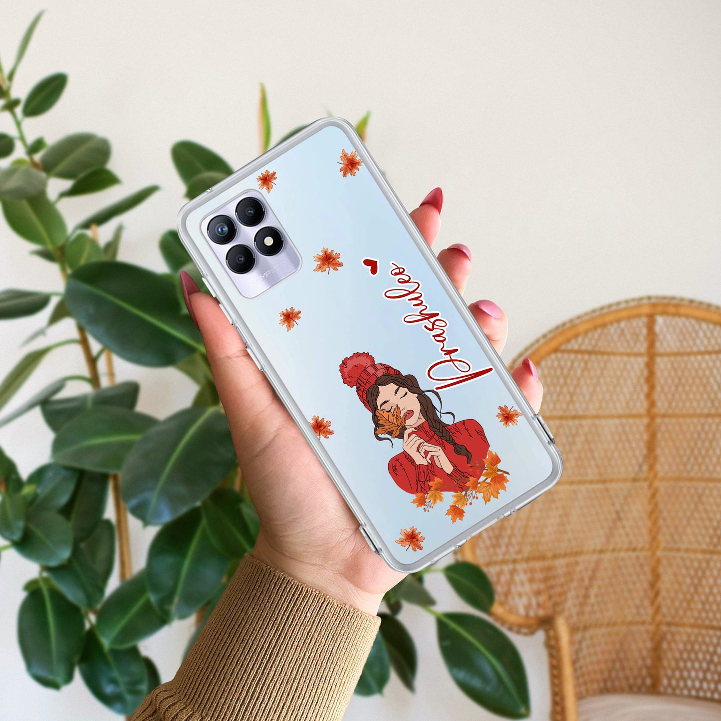 Daisy Flower Customize Transparent Silicon Case For Realme/Narzo - ShopOnCliQ