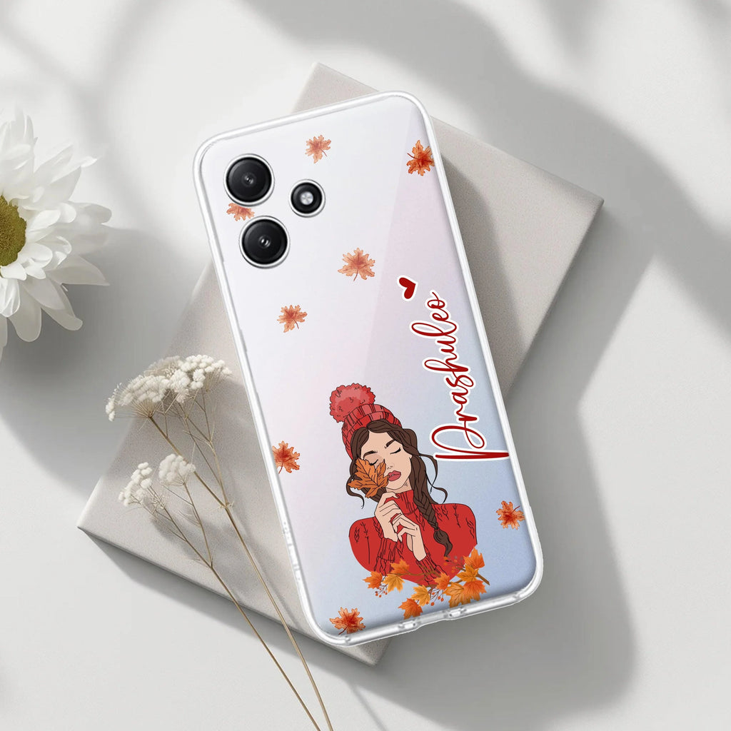 Daisy Flower Customize Transparent Silicon Case For Redmi 13 5G
