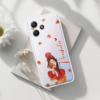 Daisy Flower Customize Transparent Silicon Case For Redmi 12 5G