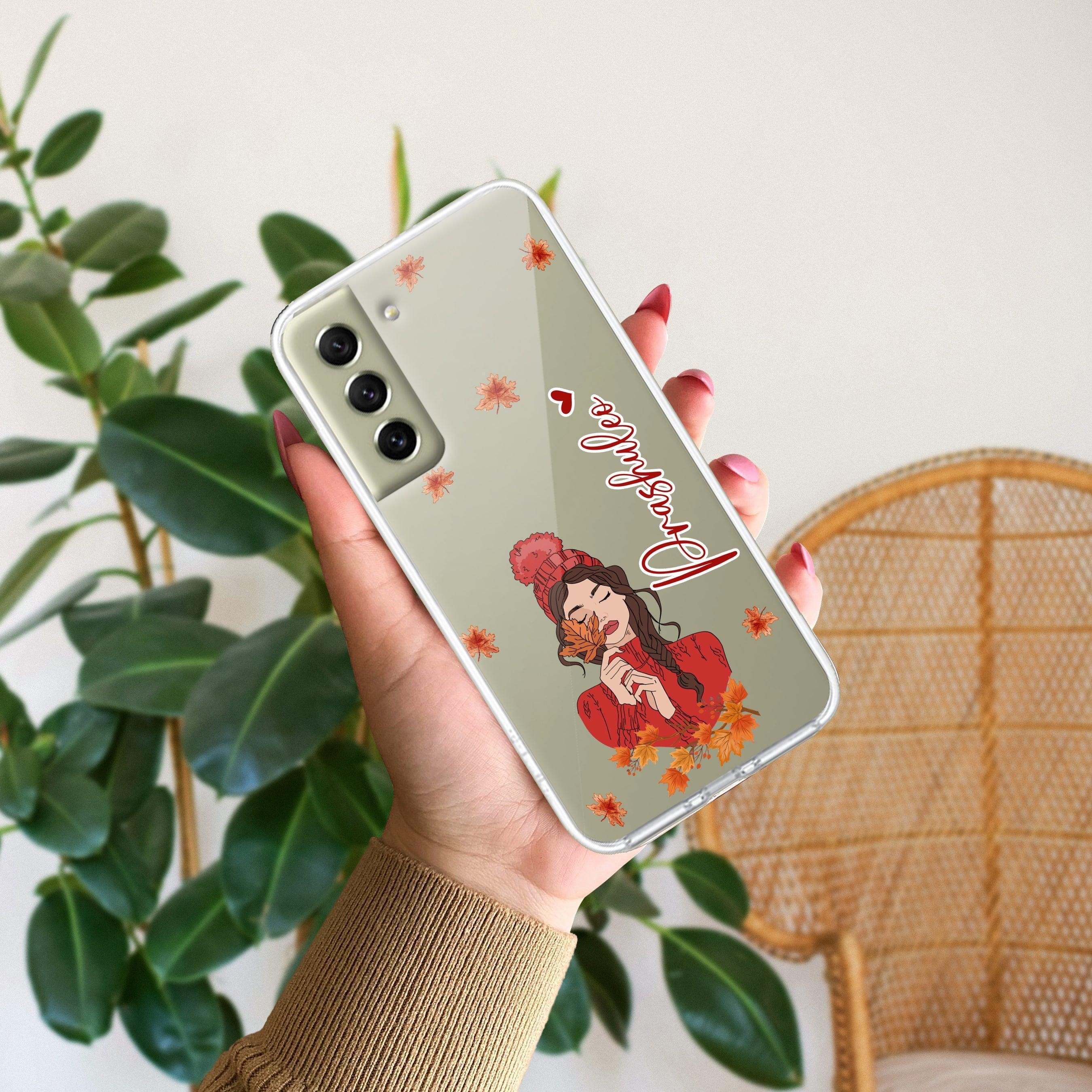 Daisy Flower Customize Transparent Silicon Case For Samsung