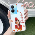 Daisy Flower Customize Transparent Silicon Case For Vivo Y16