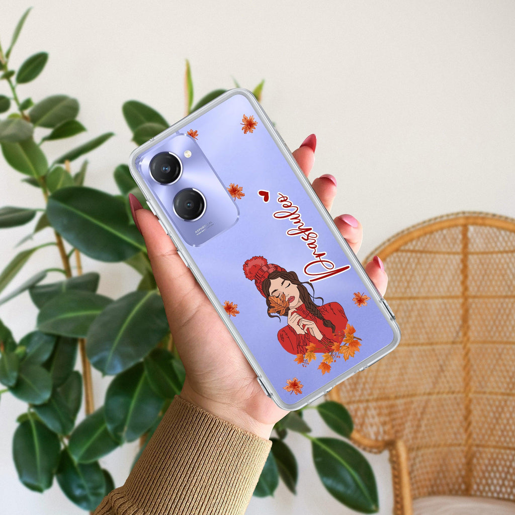 Daisy Flower Customize Transparent Silicon Case For Vivo Y28s/ Y28e