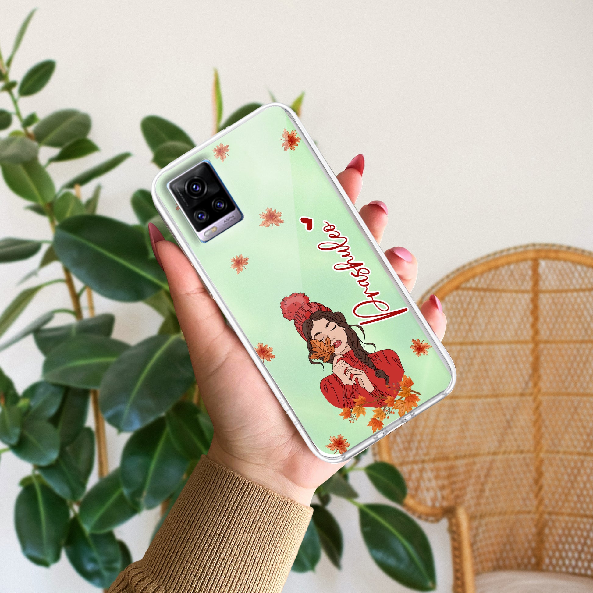 Daisy Flower Customize Transparent Silicon Case For Vivo ShopOnCliQ