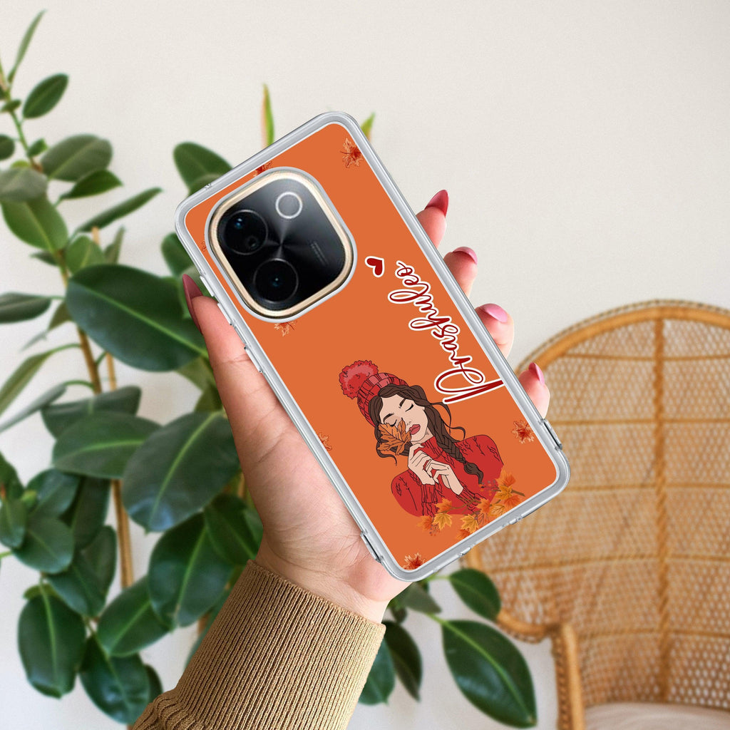 Daisy Flower Customize Transparent Silicon Case For Vivo Y100 5G /  Vivo Y100A 5G