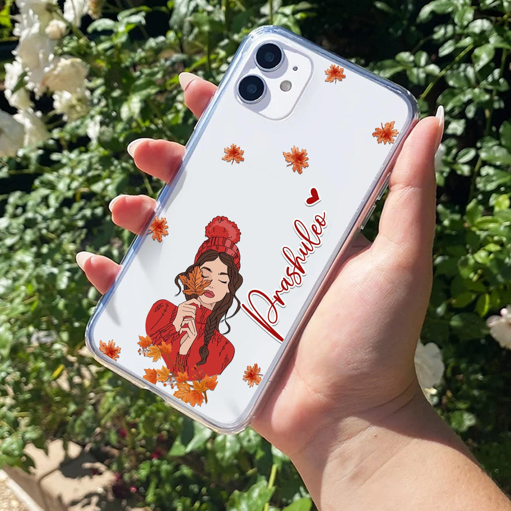 Daisy Flower Customize Transparent Silicon Case For iPhone 13 Pro Max