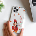 Daisy Flower Customize Transparent Silicon Case For iPhone 14 Pro Max