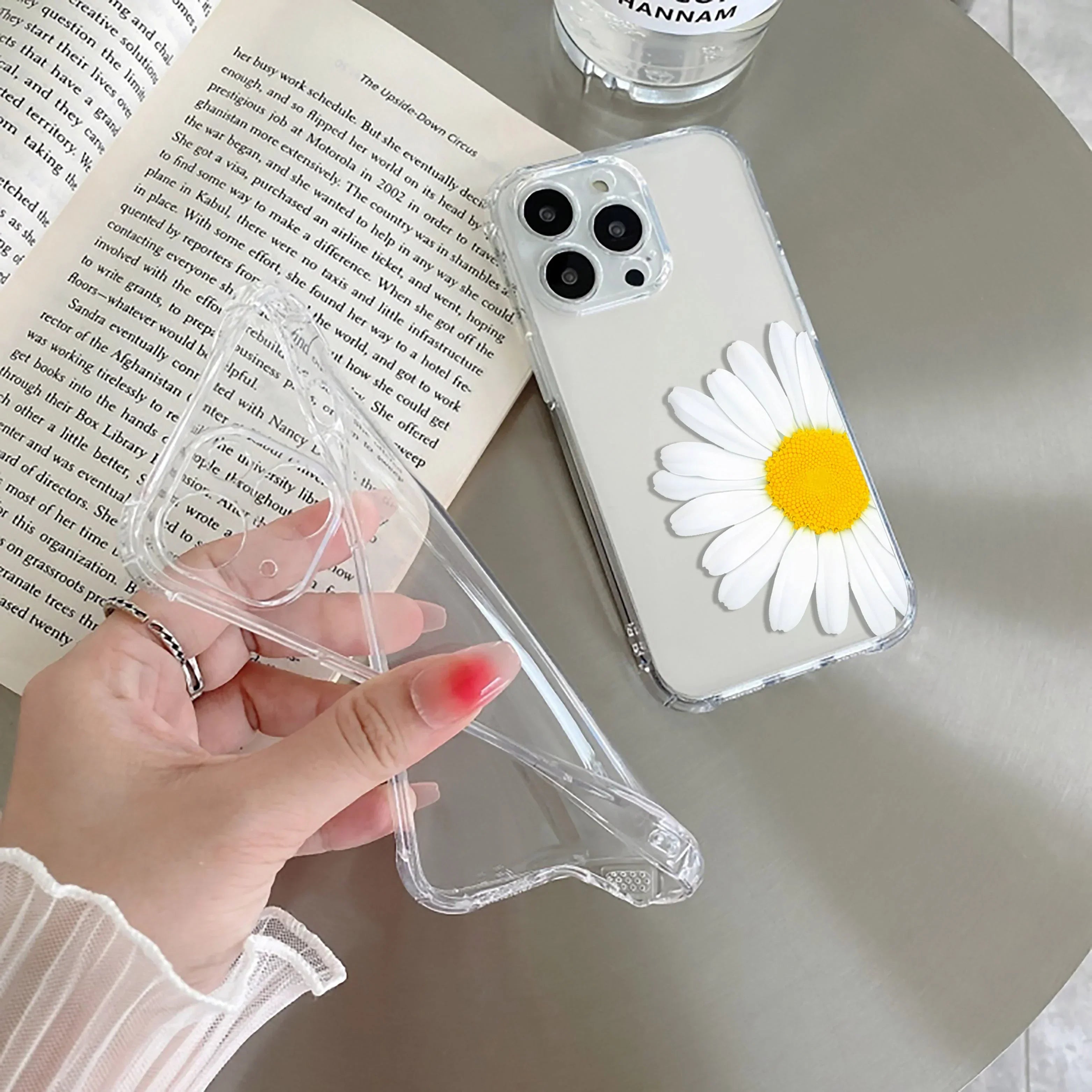 Daisy Flower Transparent silicon case For iQOO Neo 7 Pro 5G