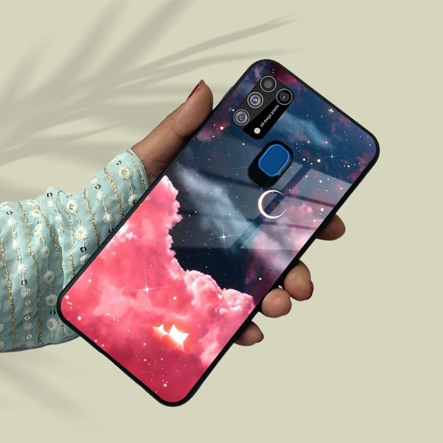 Aesthetic Cloud Glass Case Cover For Samsung