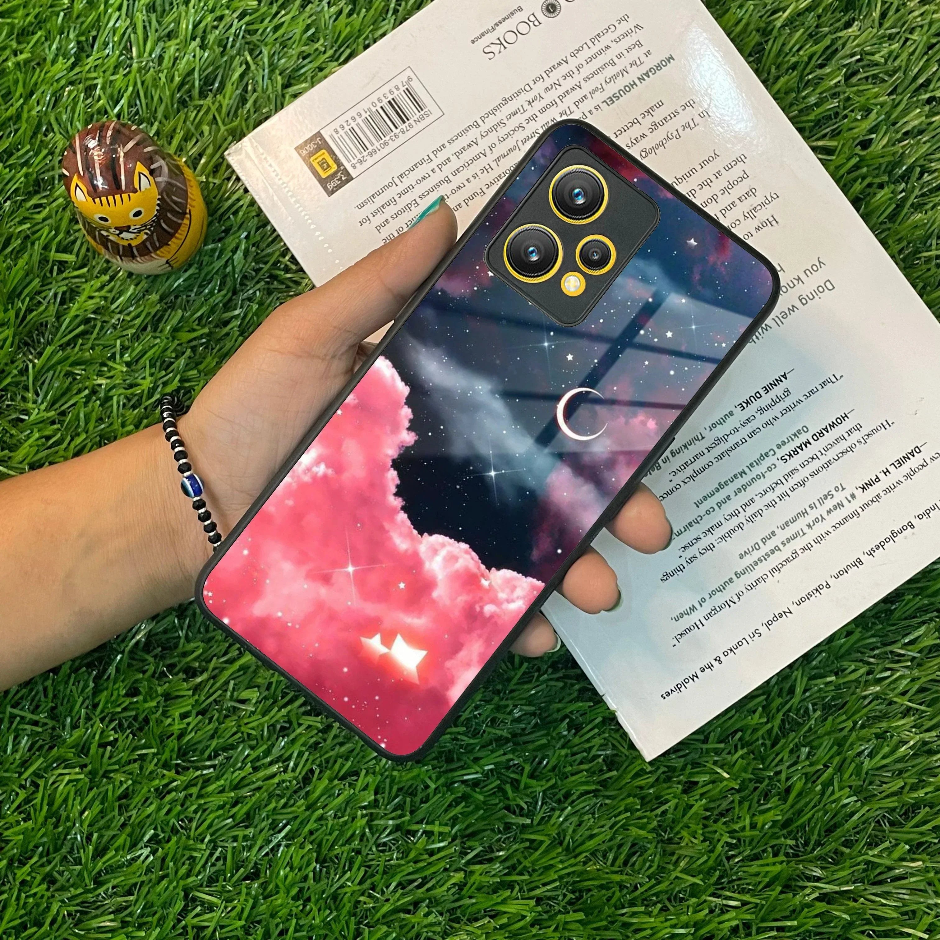 Aesthetic Cloud Glass Case Cover For Realme/Narzo - ShopOnCliQ
