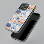 Dewy Flower Mix Glass Case Cover For Samsung - ShopOnCliQ