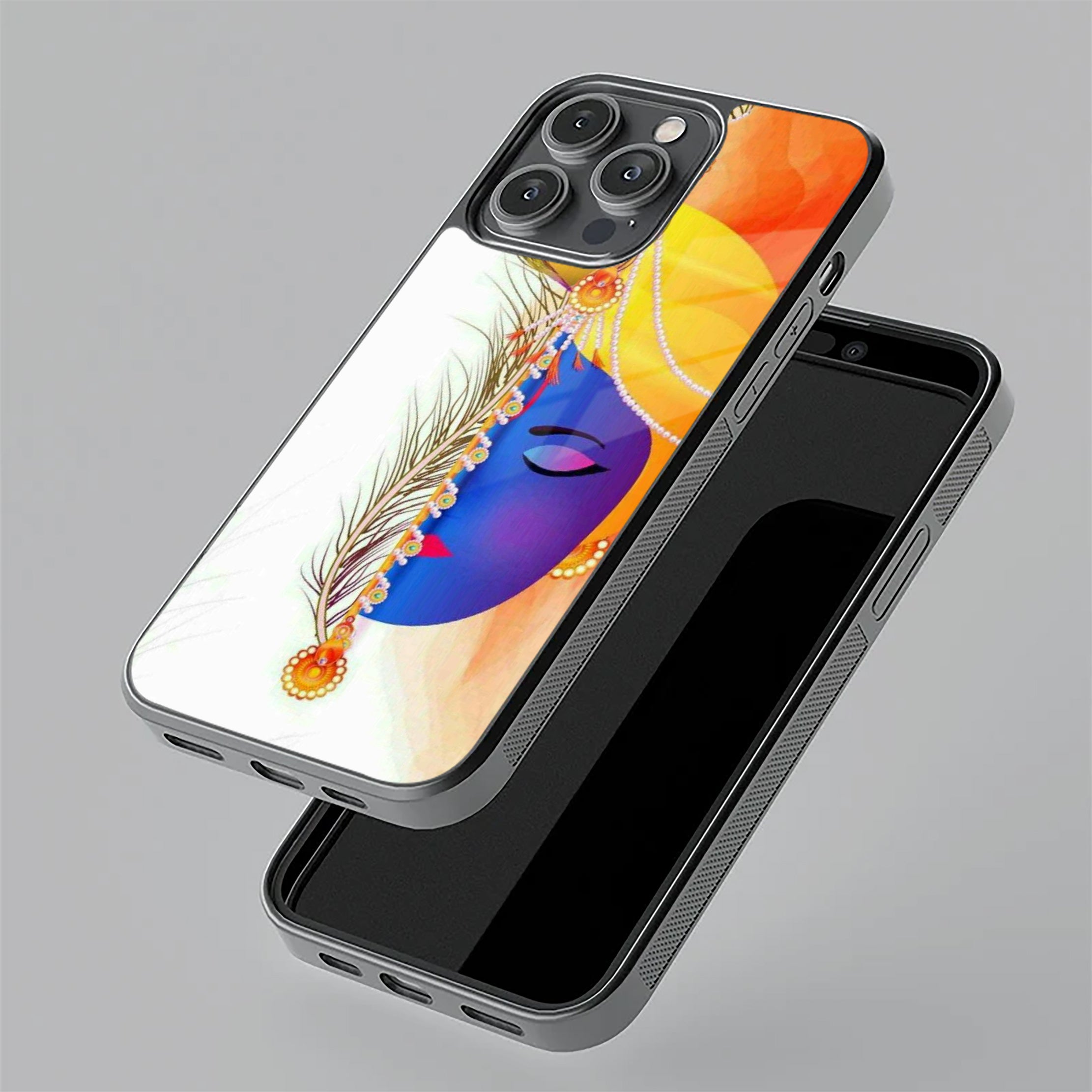 Divine Krishna Silhouette Phone Case For Vivo Y22