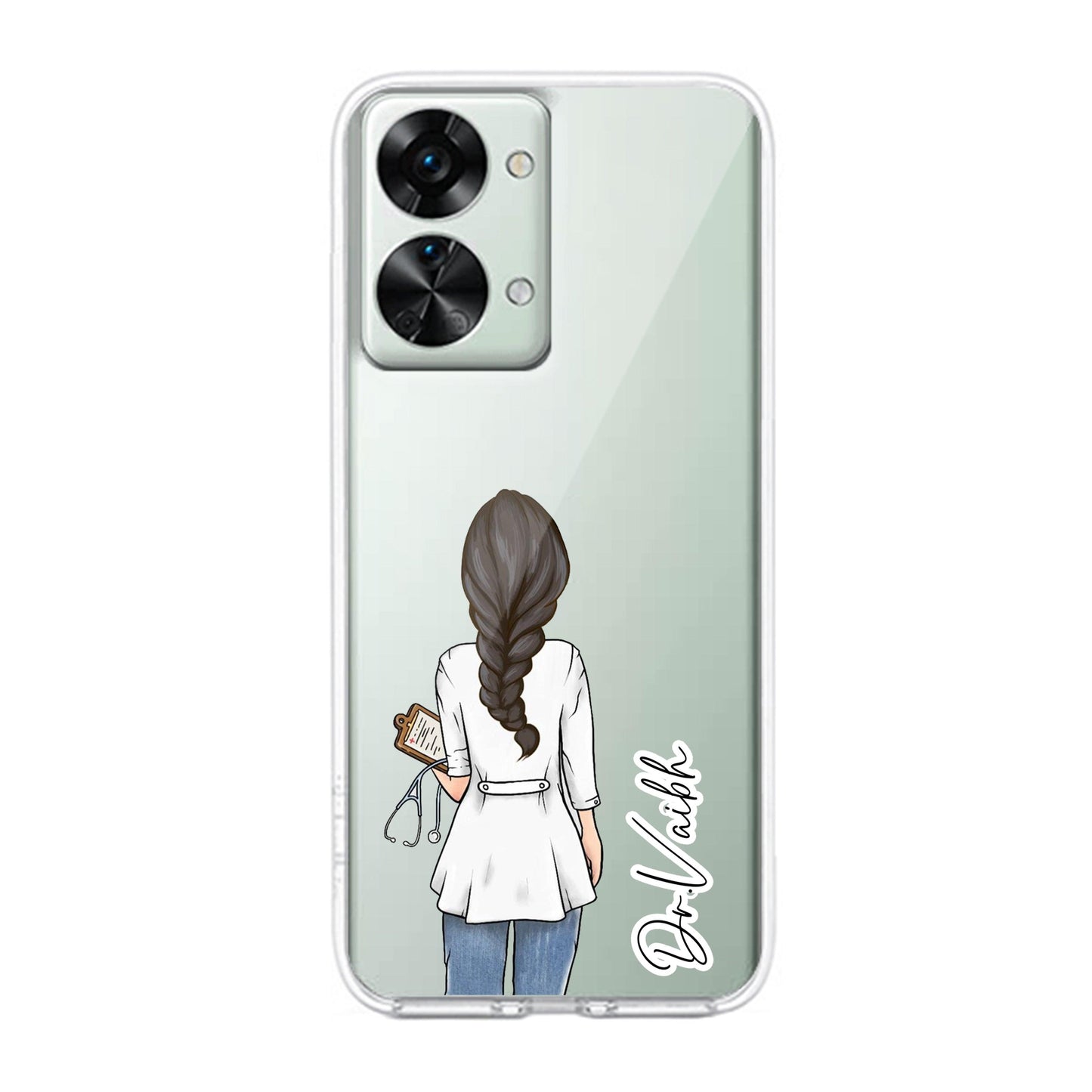Doctor Customize Transparent Silicon Case For OnePlus