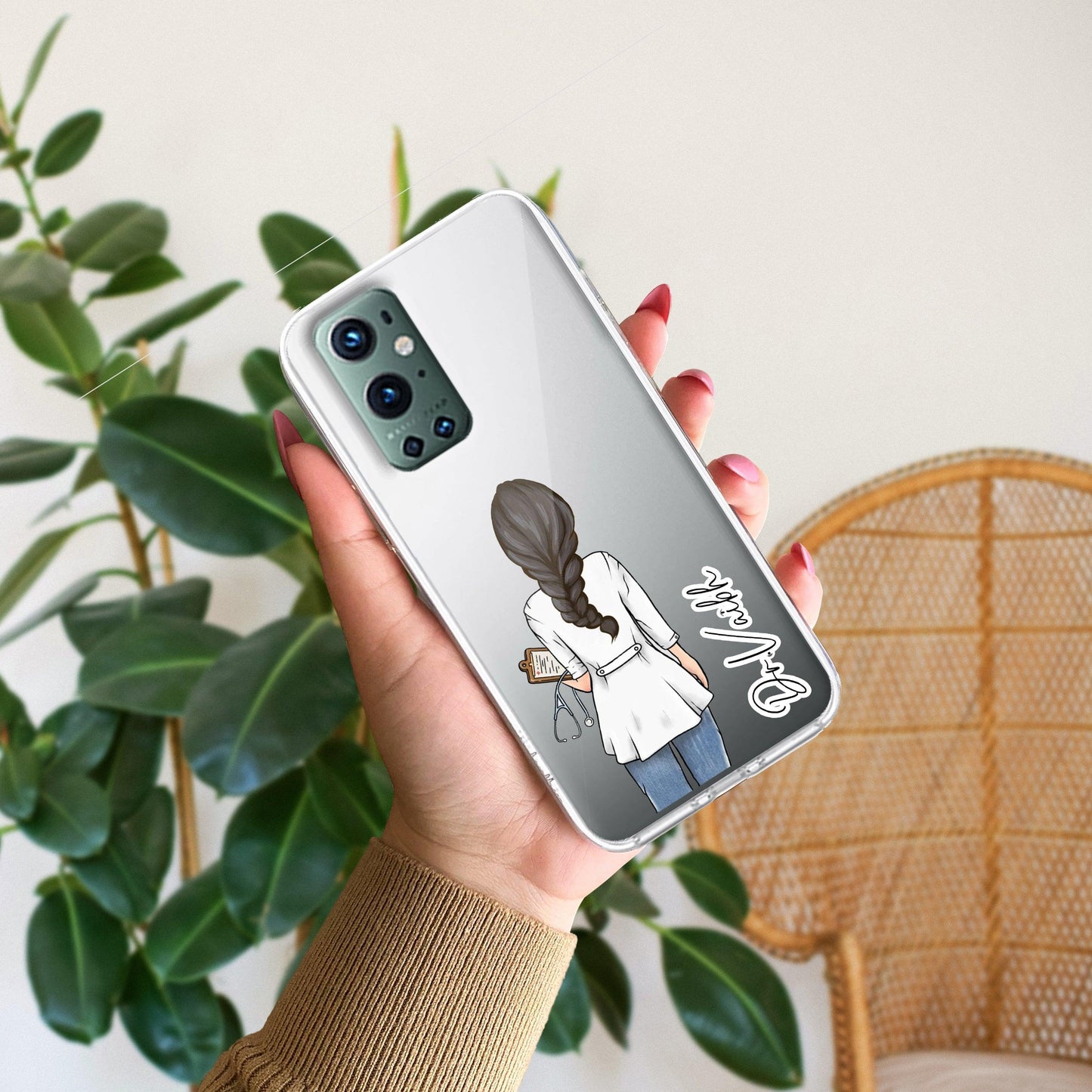 Doctor Customize Transparent Silicon Case For OnePlus