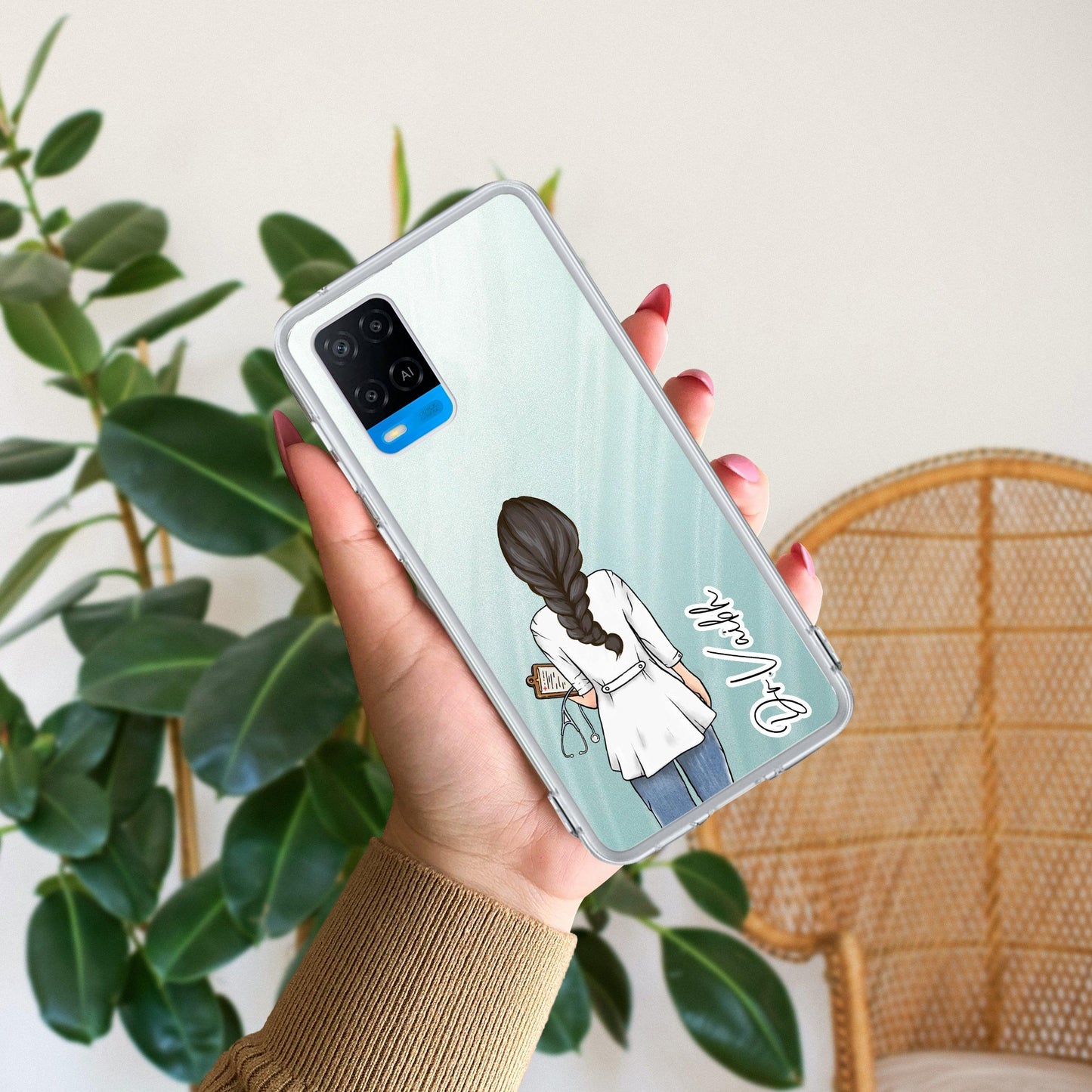 Doctor Customized Transparent Silicon Case For Oppo