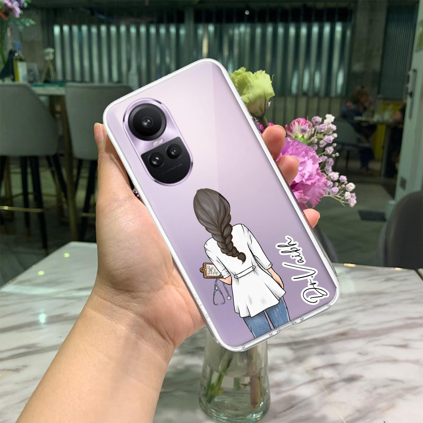 Doctor Customized Transparent Silicon Case For Oppo
