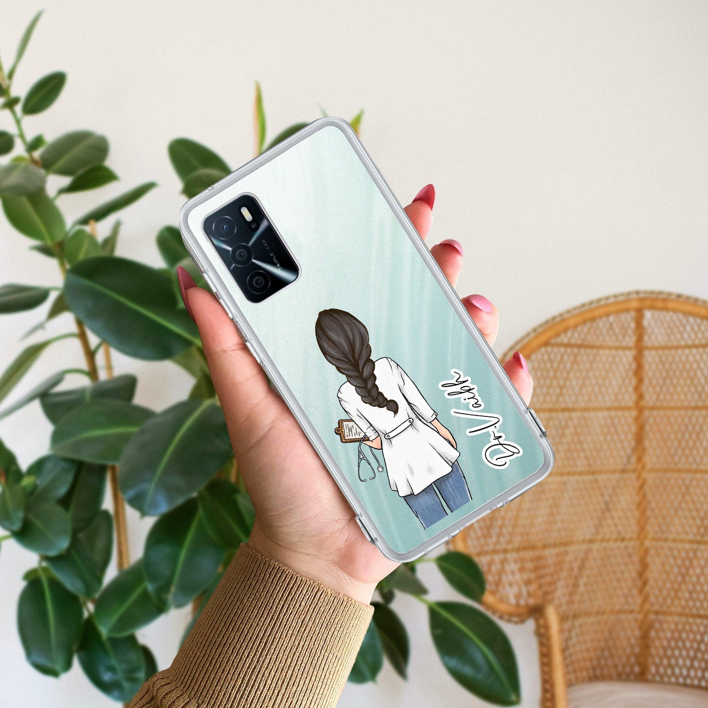 Doctor Customized Transparent Silicon Case For Oppo