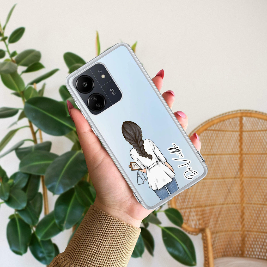 Doctor Customized Transparent Silicon Case For Redmi Note 13 Pro Plus 5G