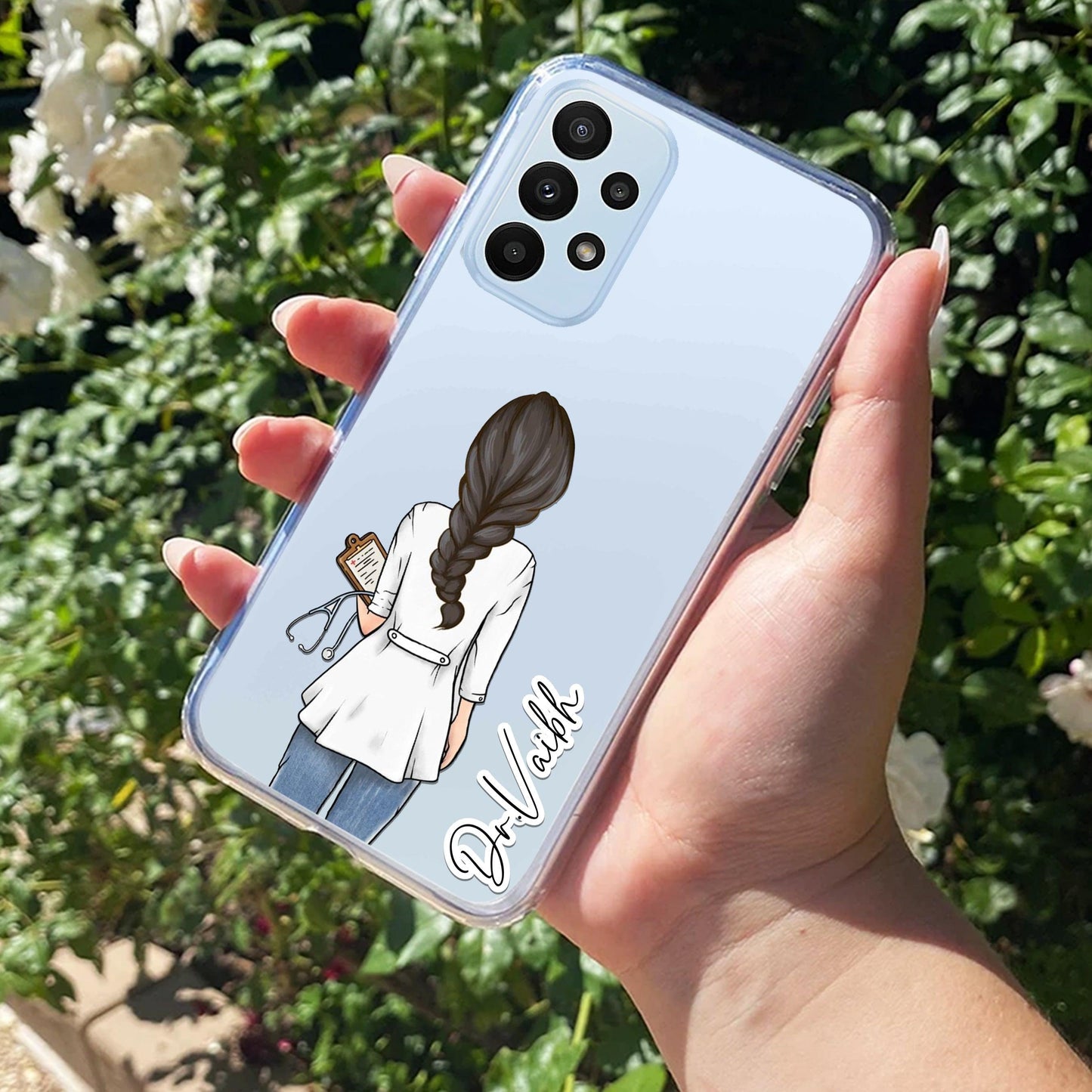 Doctor Customized Transparent Silicon Case For Samsung